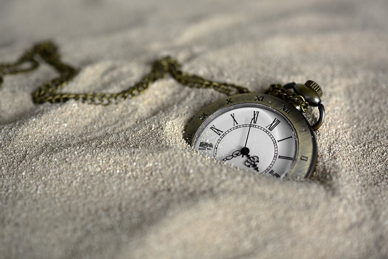 Clock showing time loop